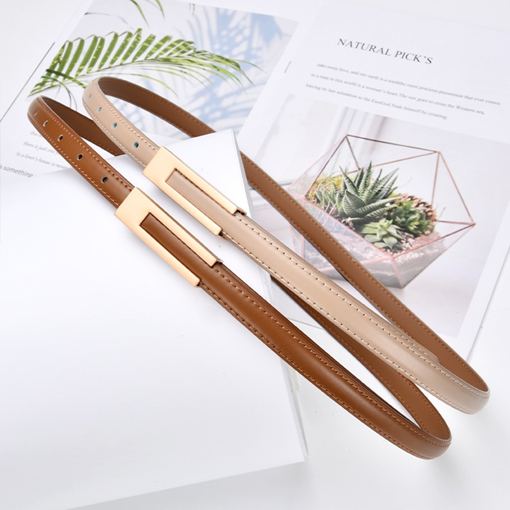 褲帶 腰帶 細皮帶 韓國腰帶 復古皮帶 小皮帶 女腰帶 黑色皮帶 百搭腰帶 優雅皮帶 高級款 精品腰帶 女生禮物 013