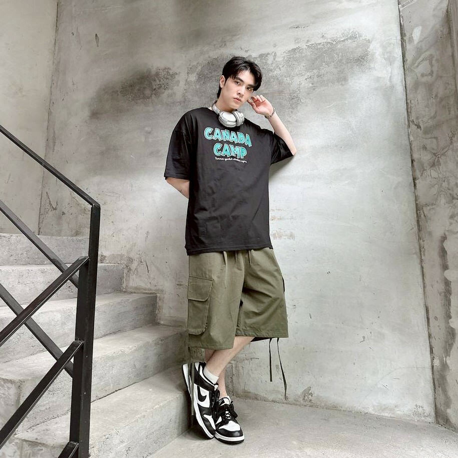 六分工裝短褲（3colors）