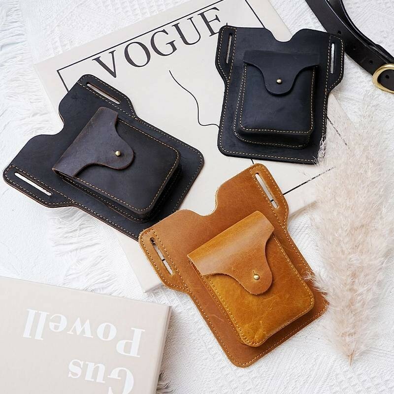 工具腰包 皮包腰包 包包 男生腰包 腰包 真皮腰包 腰包男 手機腰包 戰術腰包 工作腰包 皮革包 018