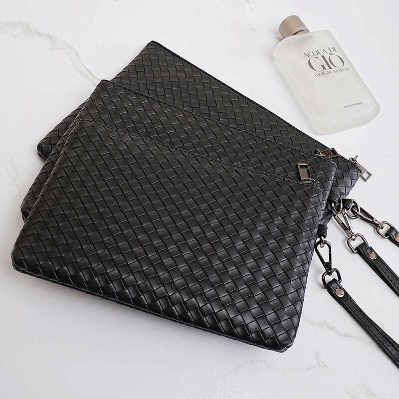 編織壓紋 男包 雙層手拿包 手拿包女 女包 女生包包 男包 手拿包 手拿包男 男用手拿包 大錢包 包包男 包包 012