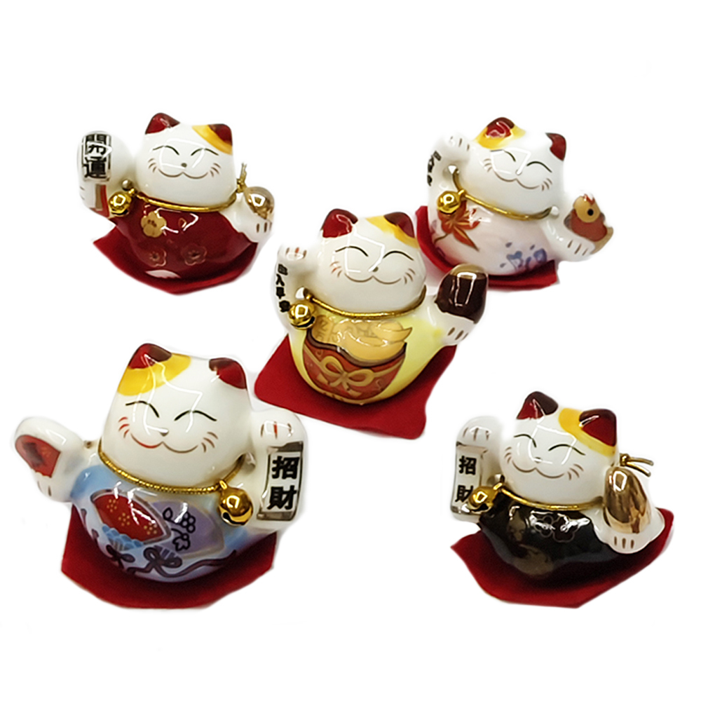招財貓 五小福1套【十方】146928