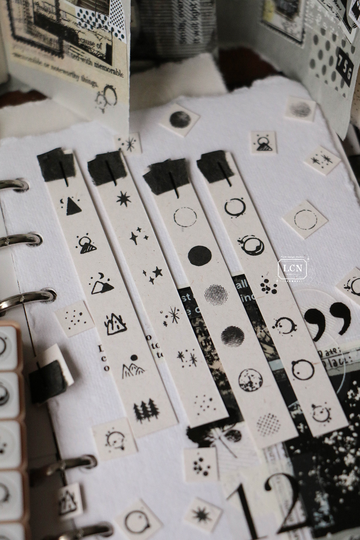 Preorder - LCN Design Studio 2025 Spring new release - Push button self-inking stamp