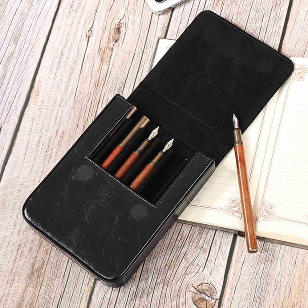 筆盒 收納盒 文具用品 復古筆盒 牛皮筆袋 磁吸筆盒 辦公用品 鋼筆收納盒 針筆收納盒 雪茄盒 雪茄套 生日禮物 089