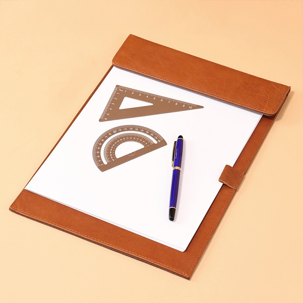 單板夾 A4資料夾 皮革資料夾 辦公資料夾 簽約板 書寫墊板 牛皮資料板 畫板 文件板夾 菜單板 真皮文具 禮物 086