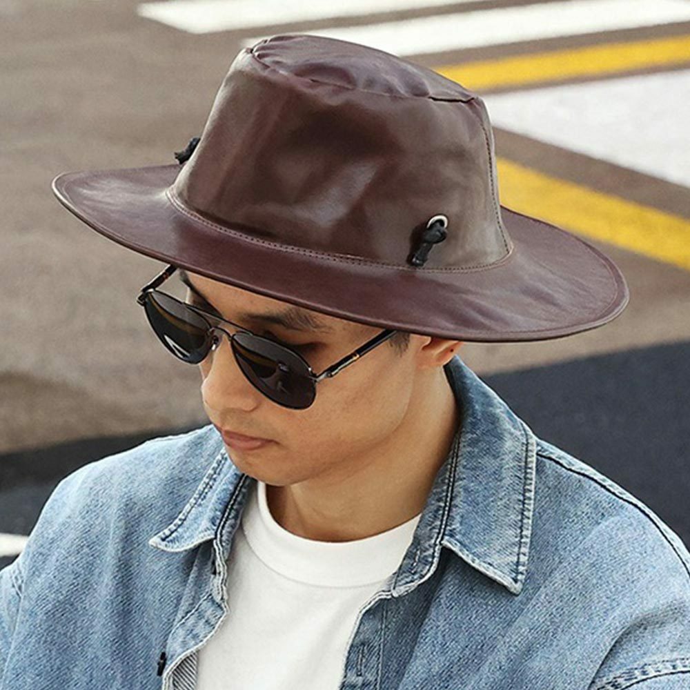 帽子 牛仔帽 老帽 復古帽 英倫帽 派對裝扮 牛皮帽子 男生帽子 西部牛仔帽 大沿帽 遮陽帽 男牛仔帽真皮 禮物 001