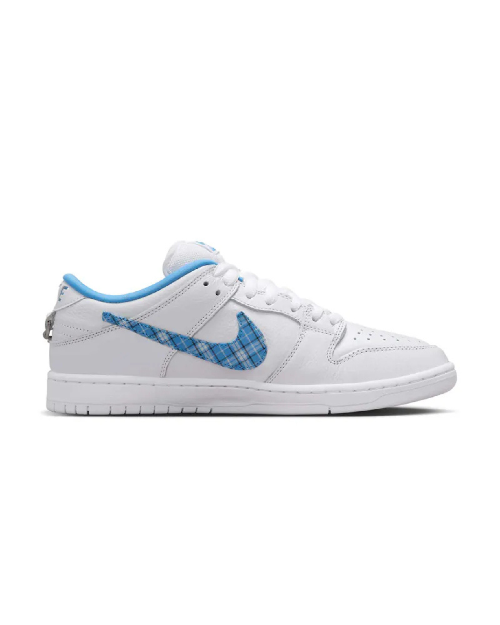 Nike x Nicole Hause SB Dunk Low Pro 聯名款 白 藍格紋 男鞋 FZ8802-100