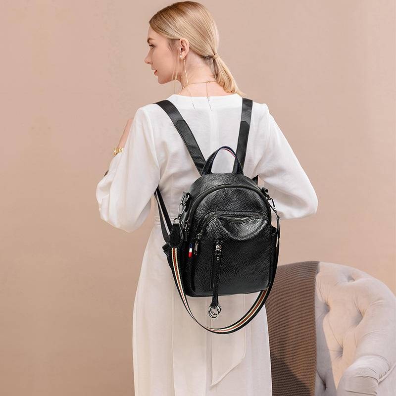 包包 後背包 小包包 女生包包 韓國後背包 肩背包 多功能包 軟皮包包 2way包 小背包 黑色包包 女生禮物 130