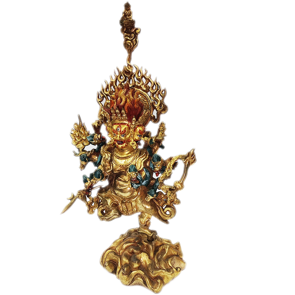 穢跡金剛尼泊爾銅鎏金手工佛像28公分【十方】150699