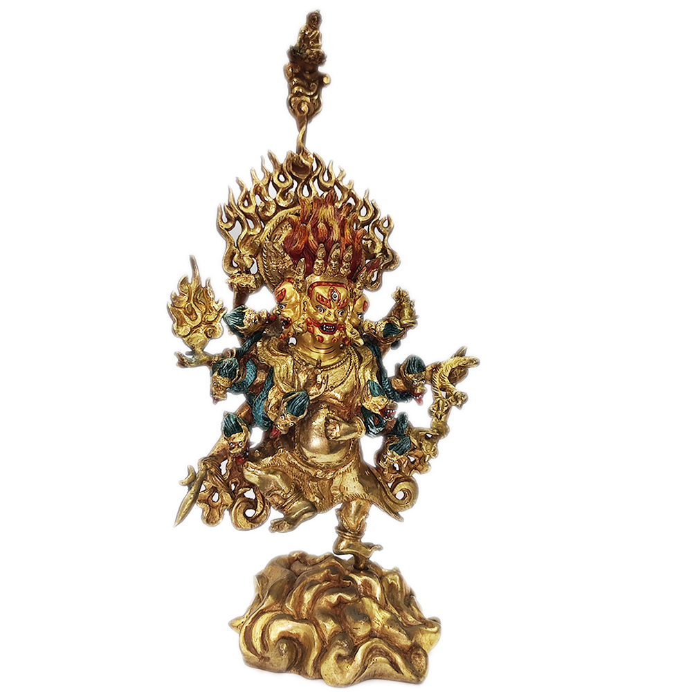 穢跡金剛尼泊爾銅鎏金手工佛像28公分【十方】150699