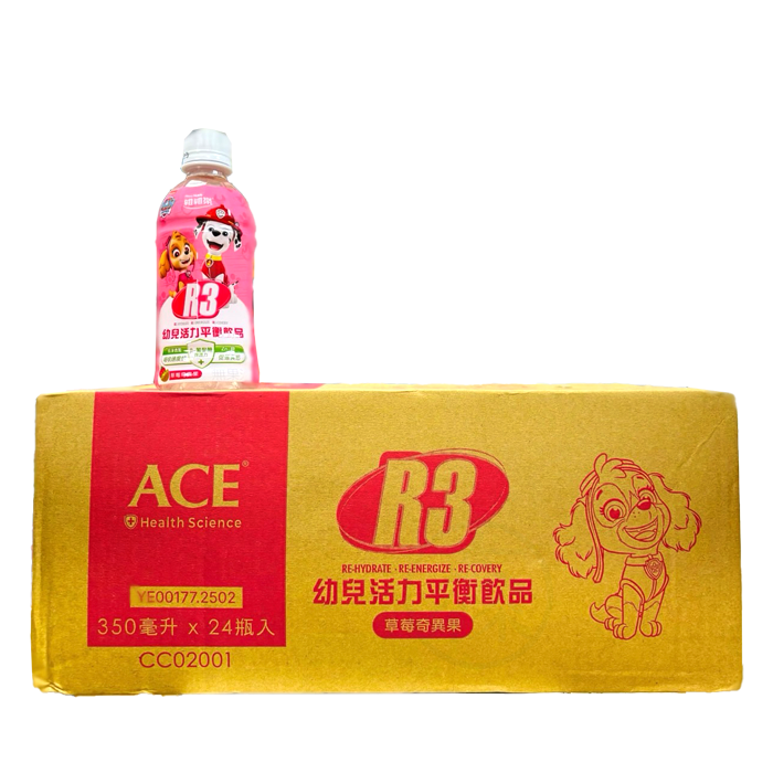 維維樂 R3幼兒活力平衡飲 草莓奇異果口味 24瓶/箱 電解水