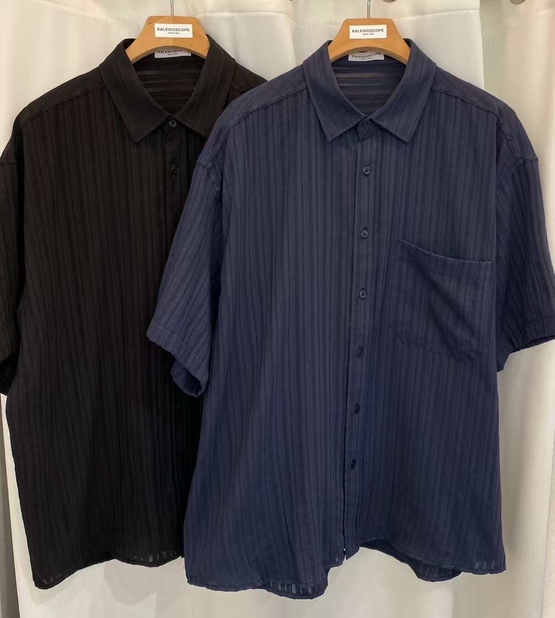 正韓➸立體條紋舒服襯衫