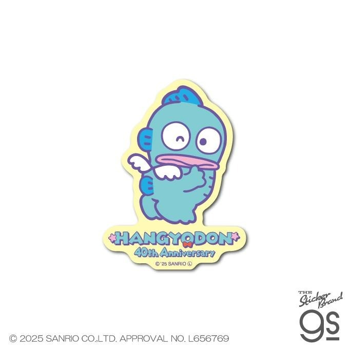 日本 Sanrio Hangyodon 水怪 40周年 多造型防水防曬貼紙 (S)
