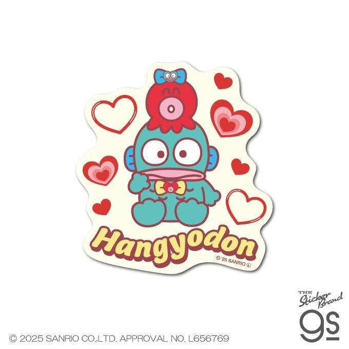 日本 Sanrio Hangyodon 水怪 40周年 多造型防水防曬貼紙 (L)