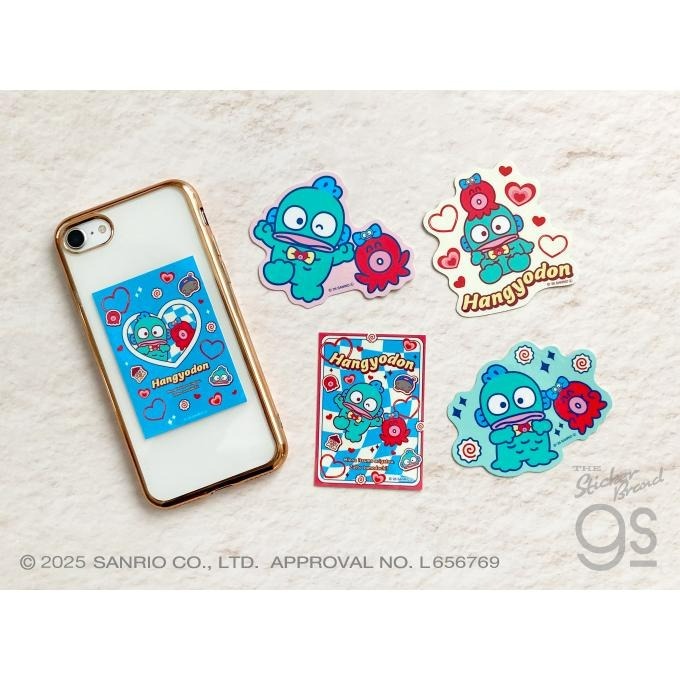 日本 Sanrio Hangyodon 水怪 40周年 多造型防水防曬貼紙 (L)