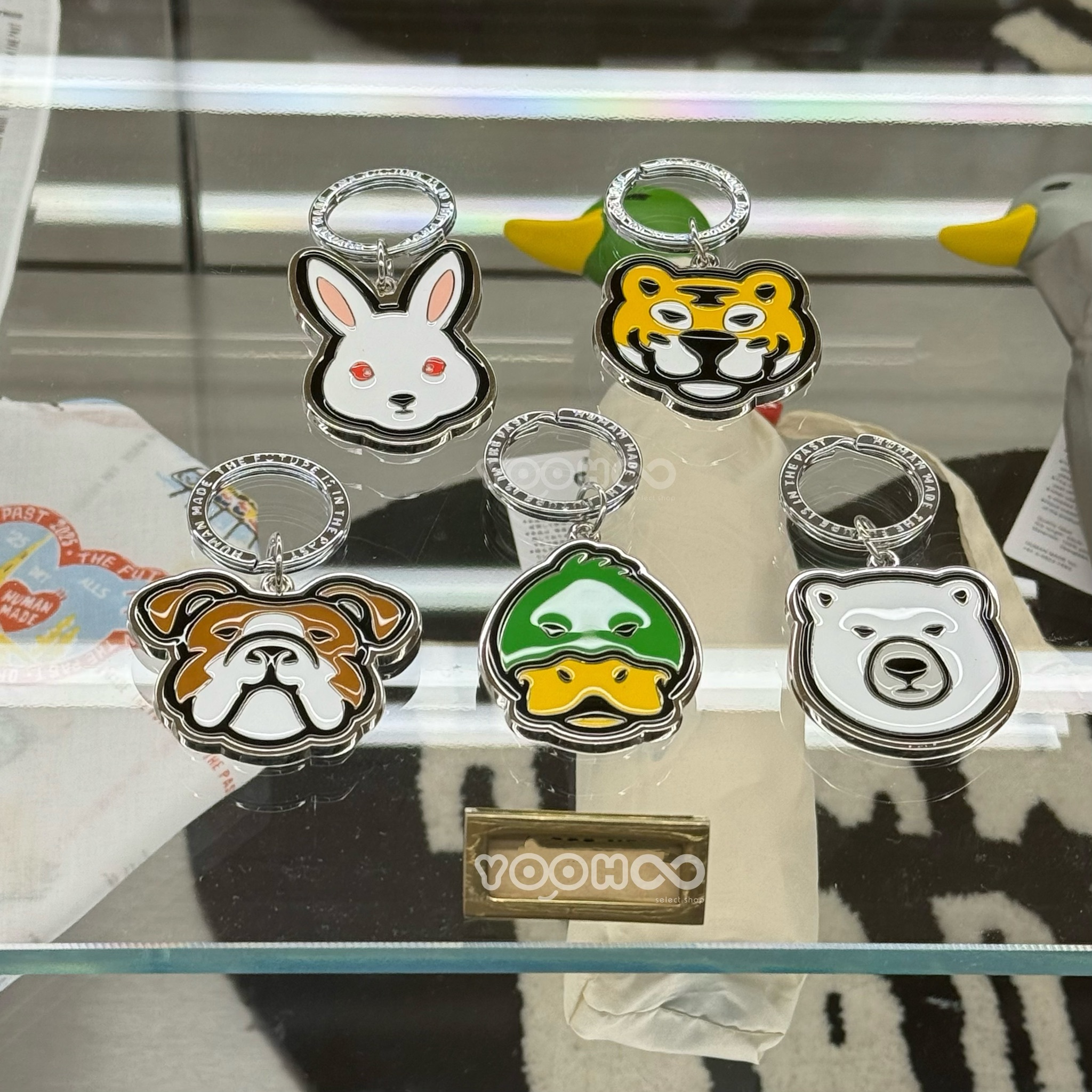 現貨一個免運┃HUMAN MADE ANIMAL HEAD KEYCHARM 動物 不鏽鋼 鑰匙圈