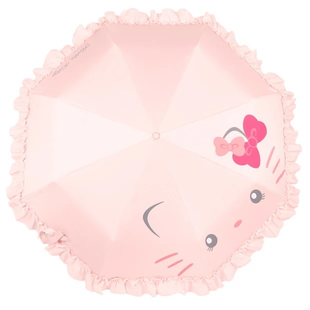 大阪・関西万博 日本館 Algae×HELLO KITTY 晴雨兼用折りたたみ傘 大阪万博 日本館限定 ハローキティ Algae 藻類 晴雨兼用折り畳傘