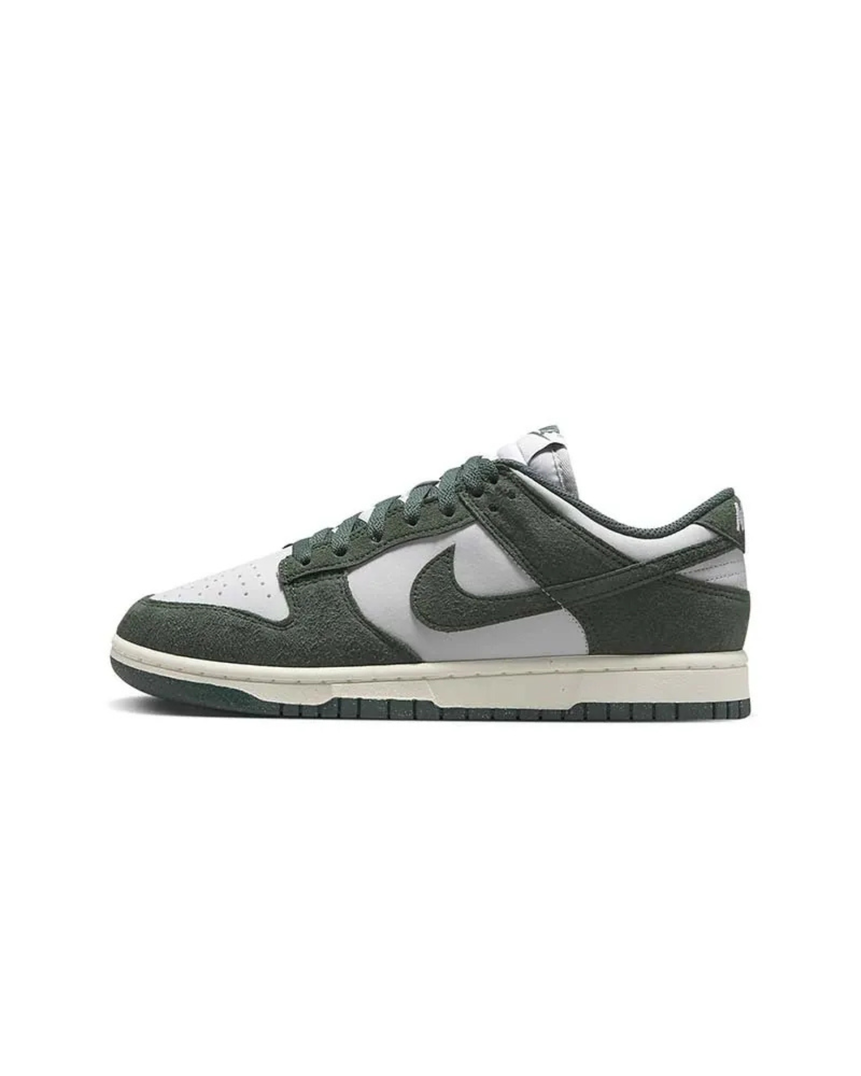 Nike Wmns Dunk Low 休閒鞋 麂皮 低筒 深綠白 女款 HJ7673-002