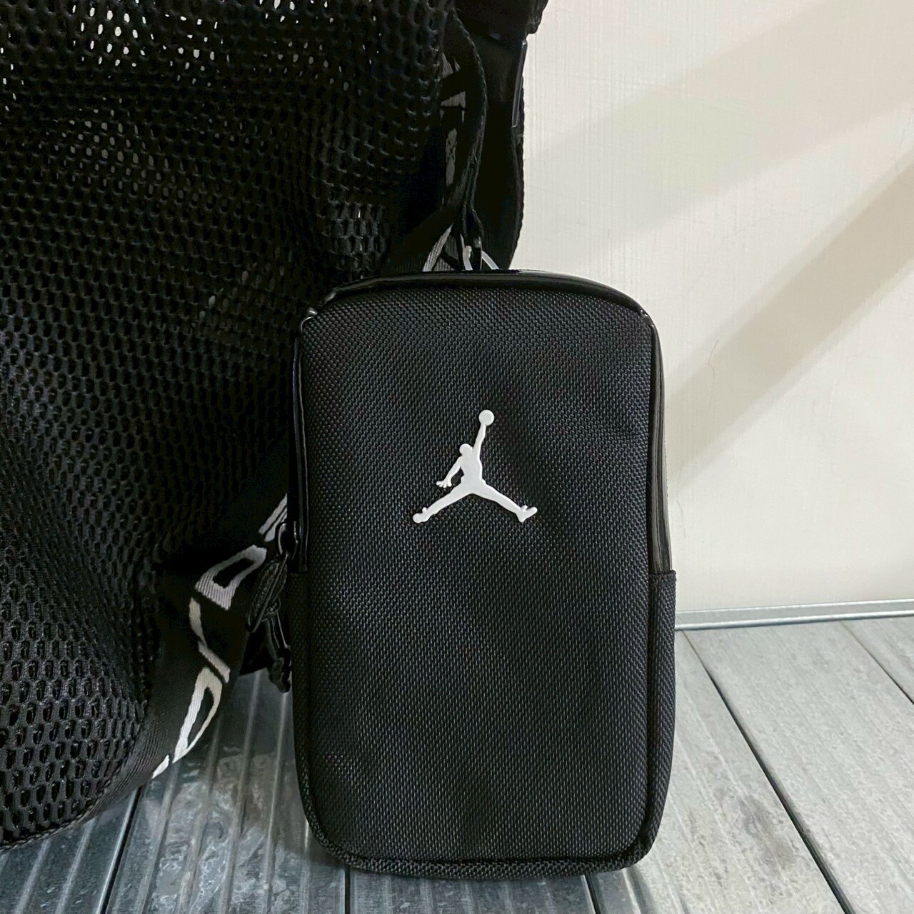 Nike 運動包 Jordan Sport Bag 黑 可調背帶 網袋 球包 籃球包 JD2433037AD-001