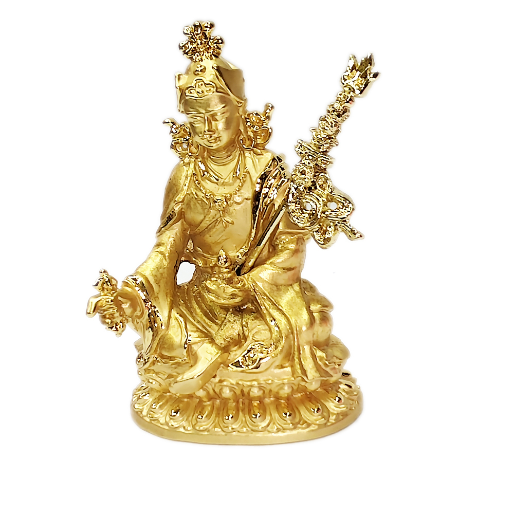 蓮花生大士{鎏金}高7.3公分【十方】146941