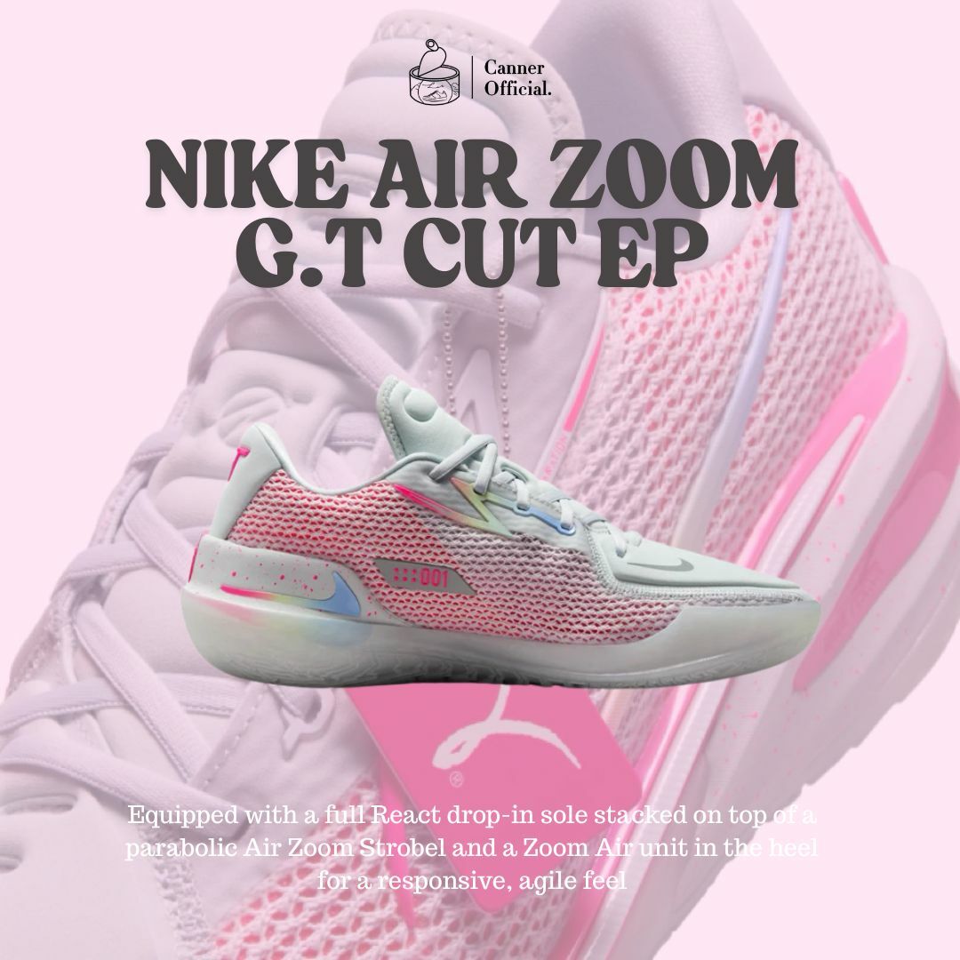 現貨+預購 NIKE AIR ZOOM G.T CUT EP 白粉 乳癌 籃球鞋 男鞋 CZ0176-008