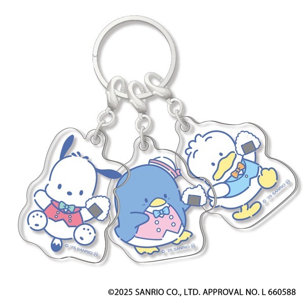 日本 Sanrio Hapidanbui 5周年 3件吊牌匙扣
