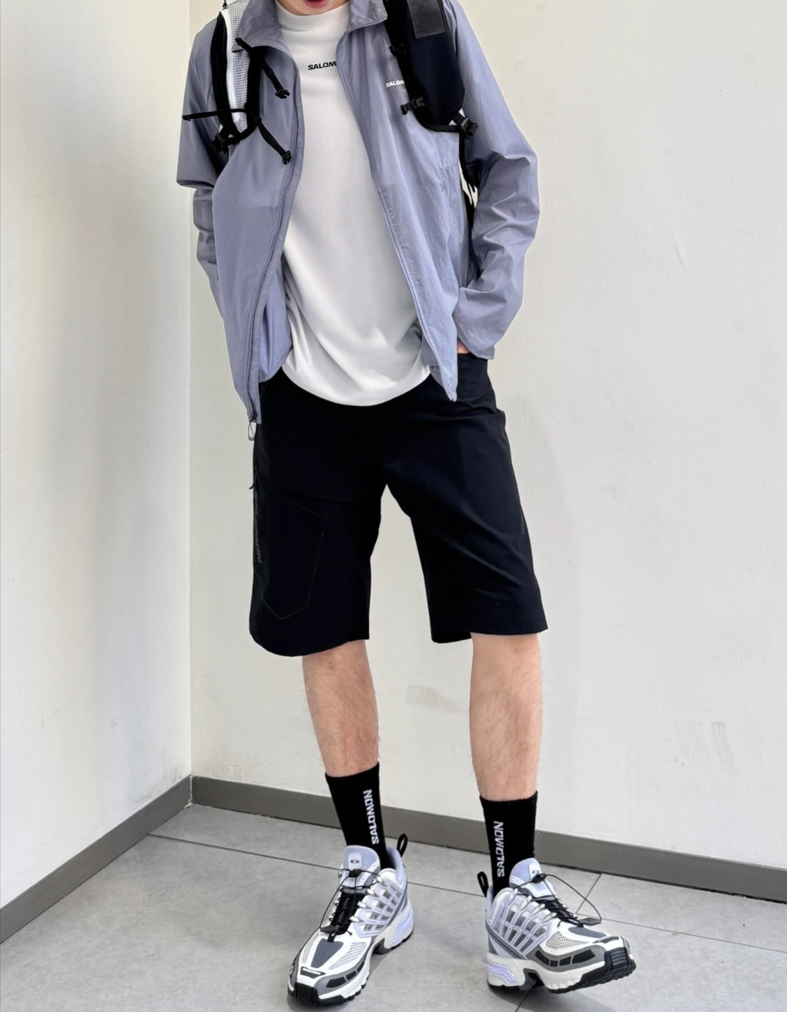 SALOMON 萨洛蒙 ACS PRO 女款 灰紫休閒跑步鞋