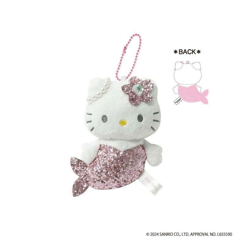 日本 Sanrio 閃閃美人魚公仔匙扣