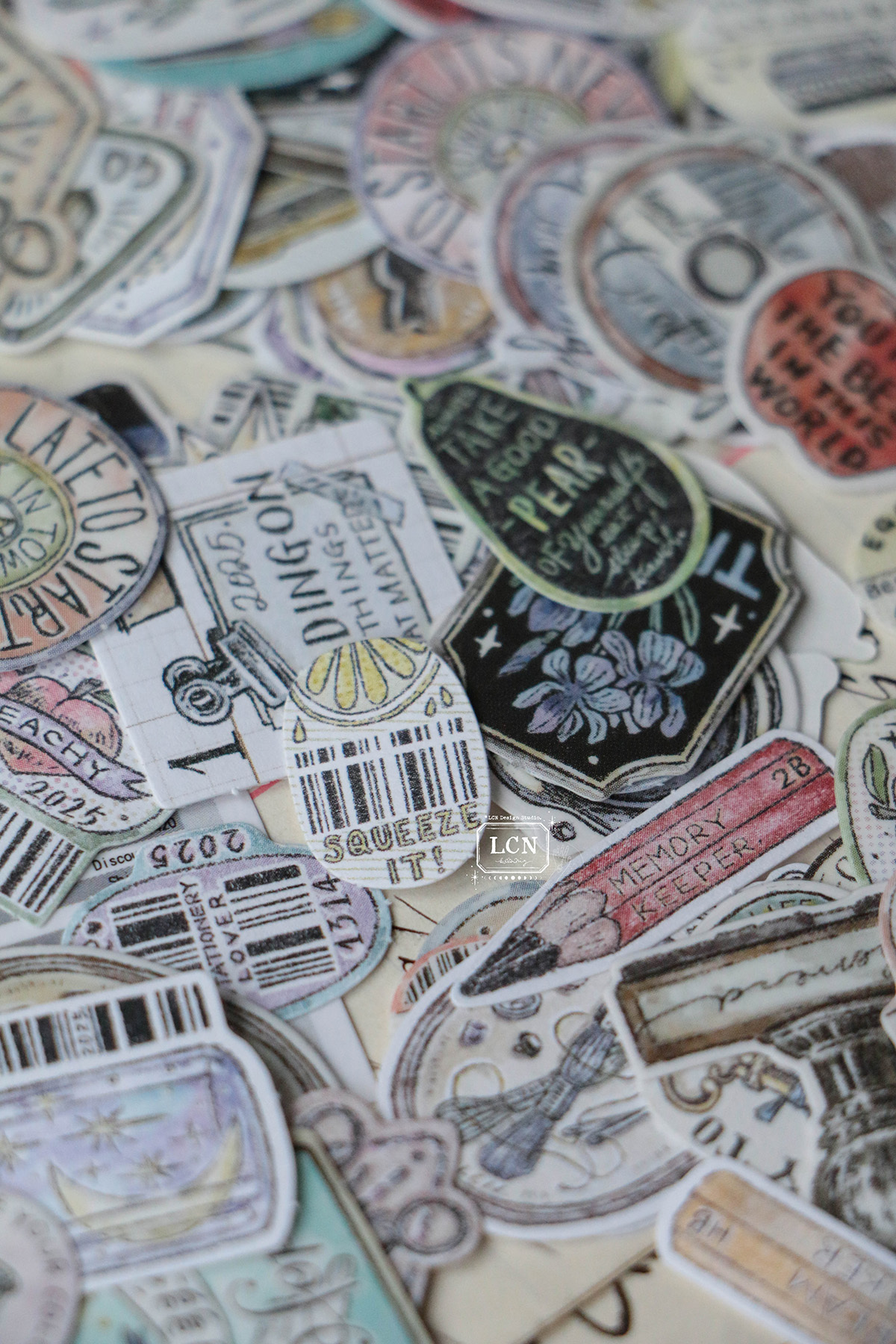 Preorder - LCN Design Studio 2025 Spring new release - Sticker club : A box full of joy sticker set