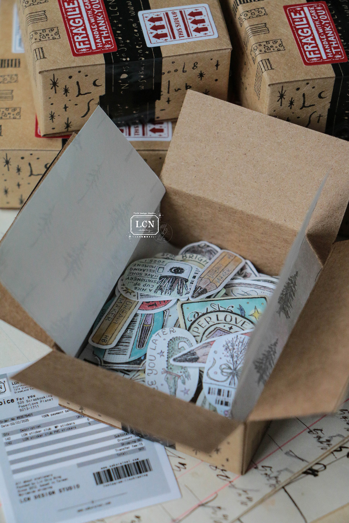 Preorder - LCN Design Studio 2025 Spring new release - Sticker club : A box full of joy sticker set