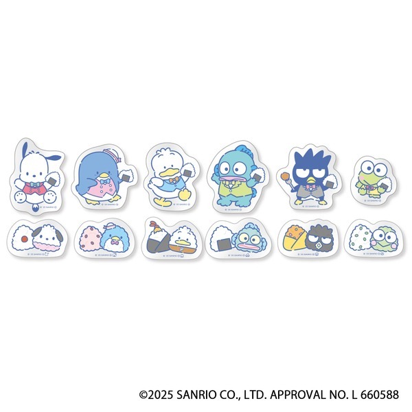 日本 Sanrio Hapidanbui 5周年 亞加力貼紙盲盒