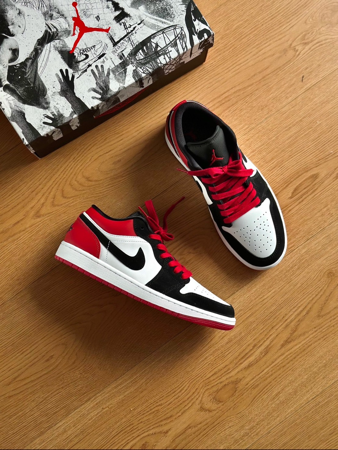 Nike Air Jordan 1 Low "Black Toe" AJ1 麂皮 黑紅頭 IB8971106
