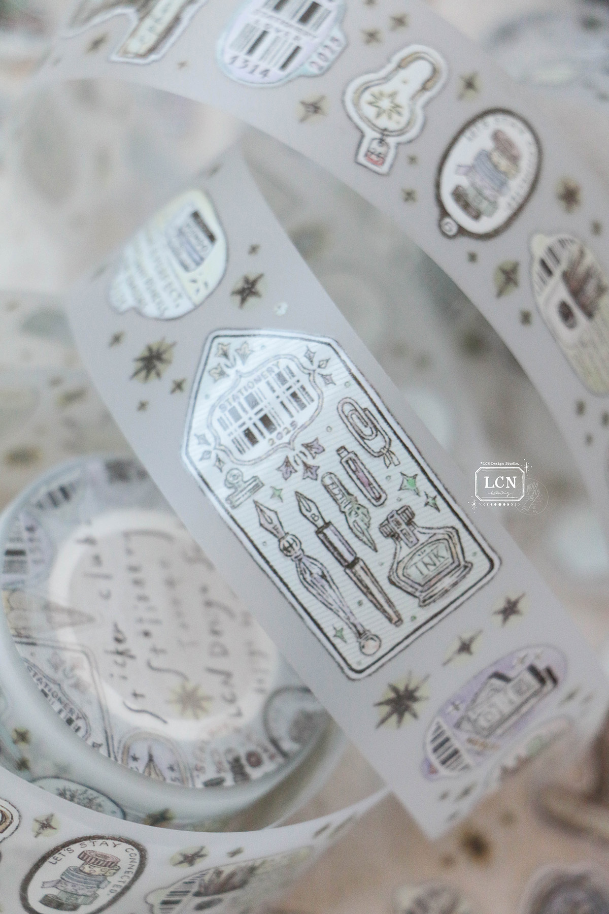 Preorder - LCN Design Studio 2025 Spring new release - PET - Sticker club - Stationery UV printing matte