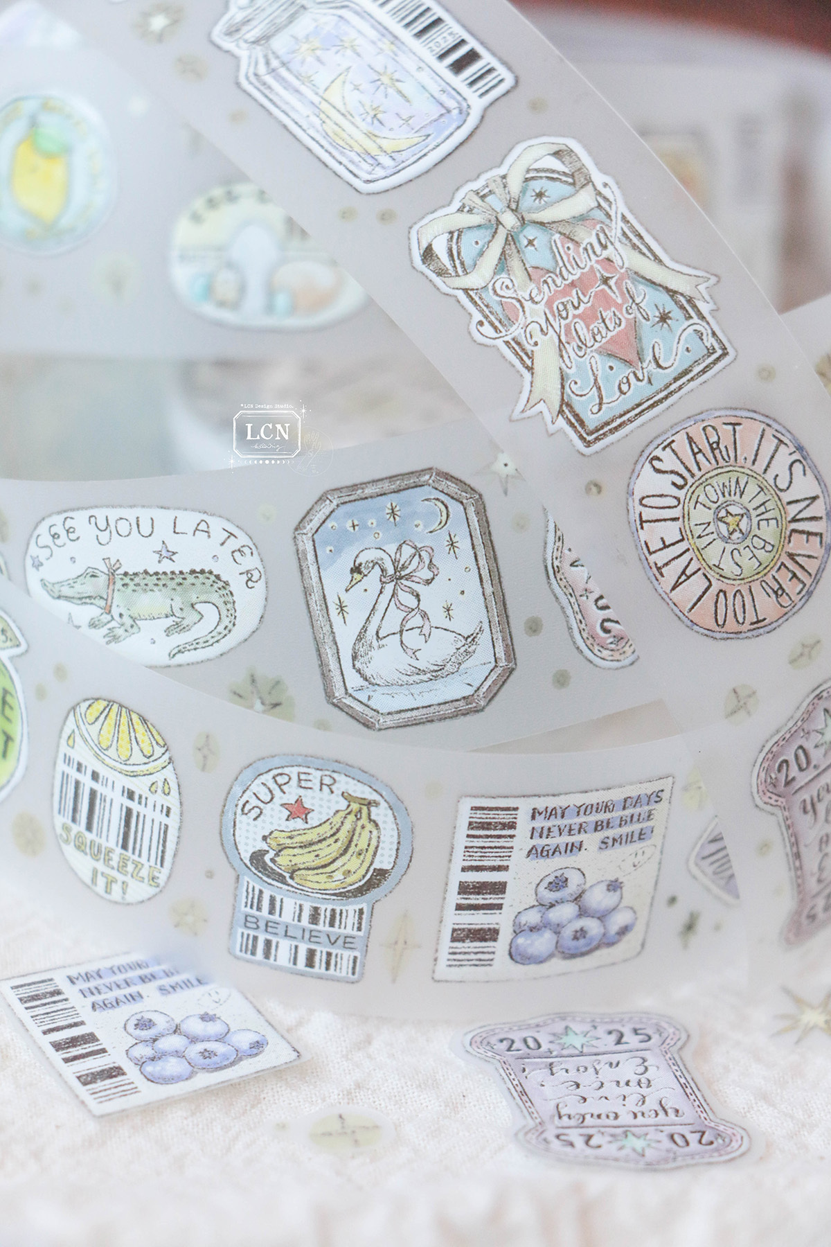 Preorder - LCN Design Studio 2025 Spring new release - PET - Sticker club - Life UV printing matte