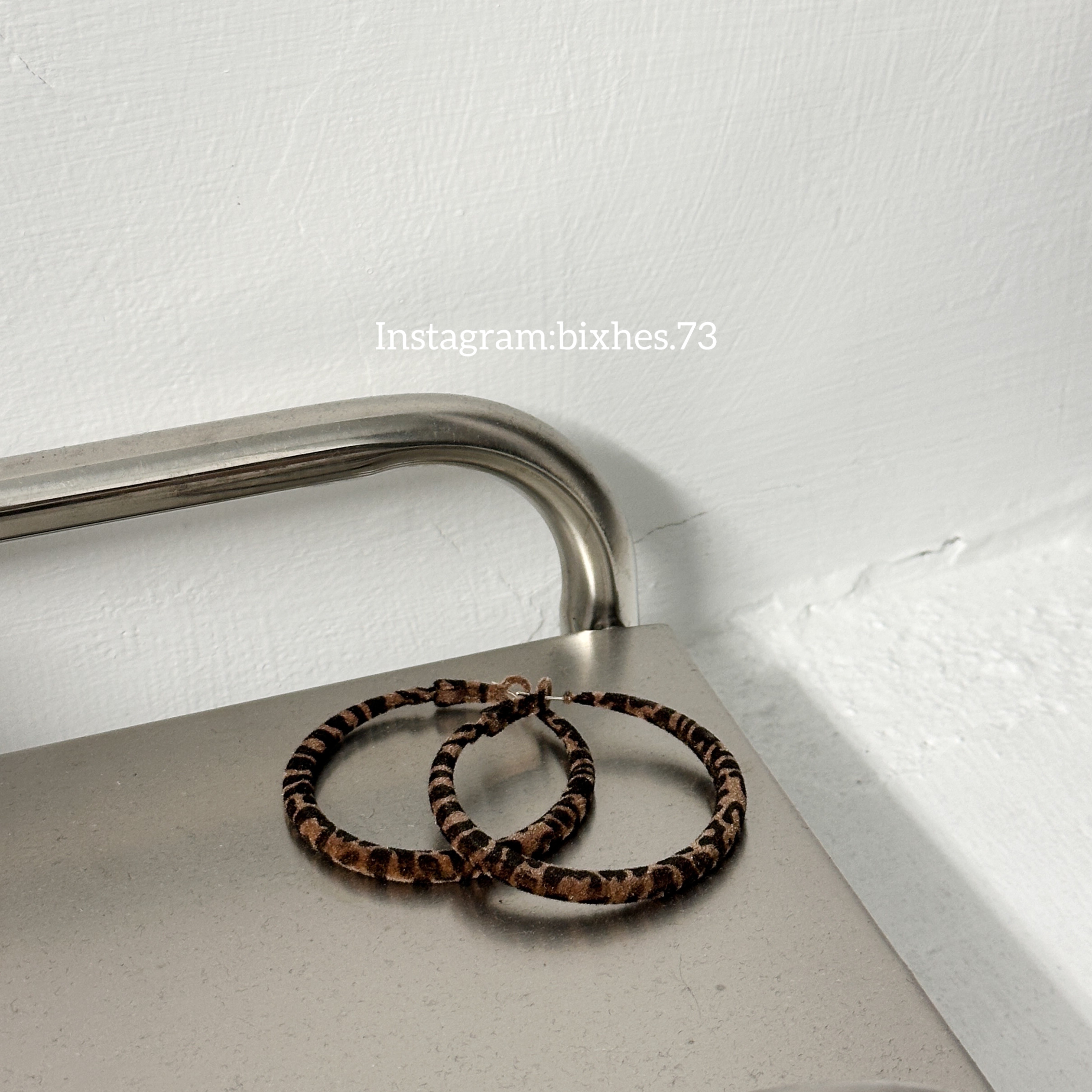 歐美豹紋大耳圈(K00087)