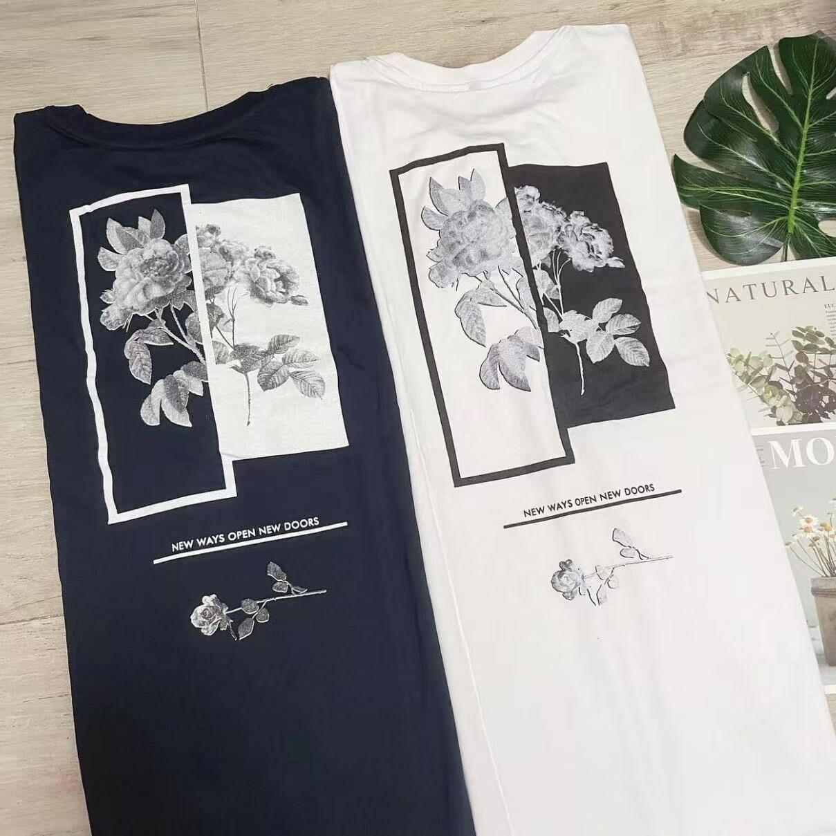 TRENDYOL ROSE BACK PRINT TEE