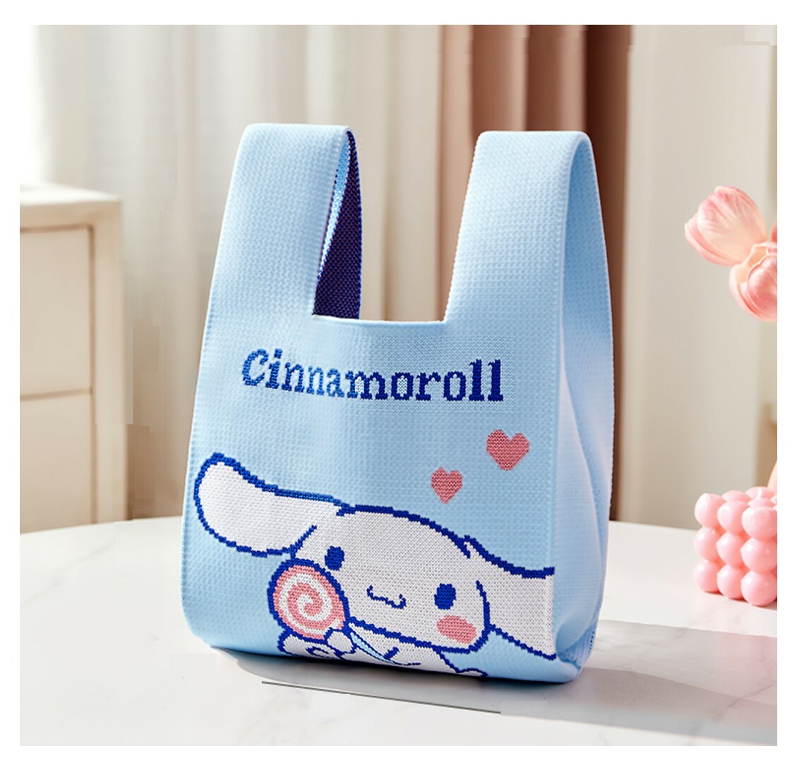 玉桂狗- Sanrio - 針織購物袋 | 手挽袋