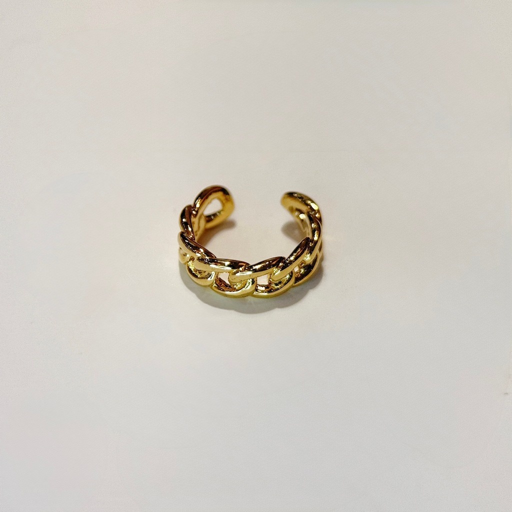 黃金編織詠 耳骨夾