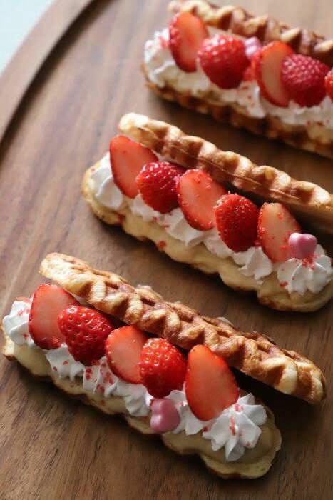 C66874 日本千年屋長條棒狀華夫餅16 入