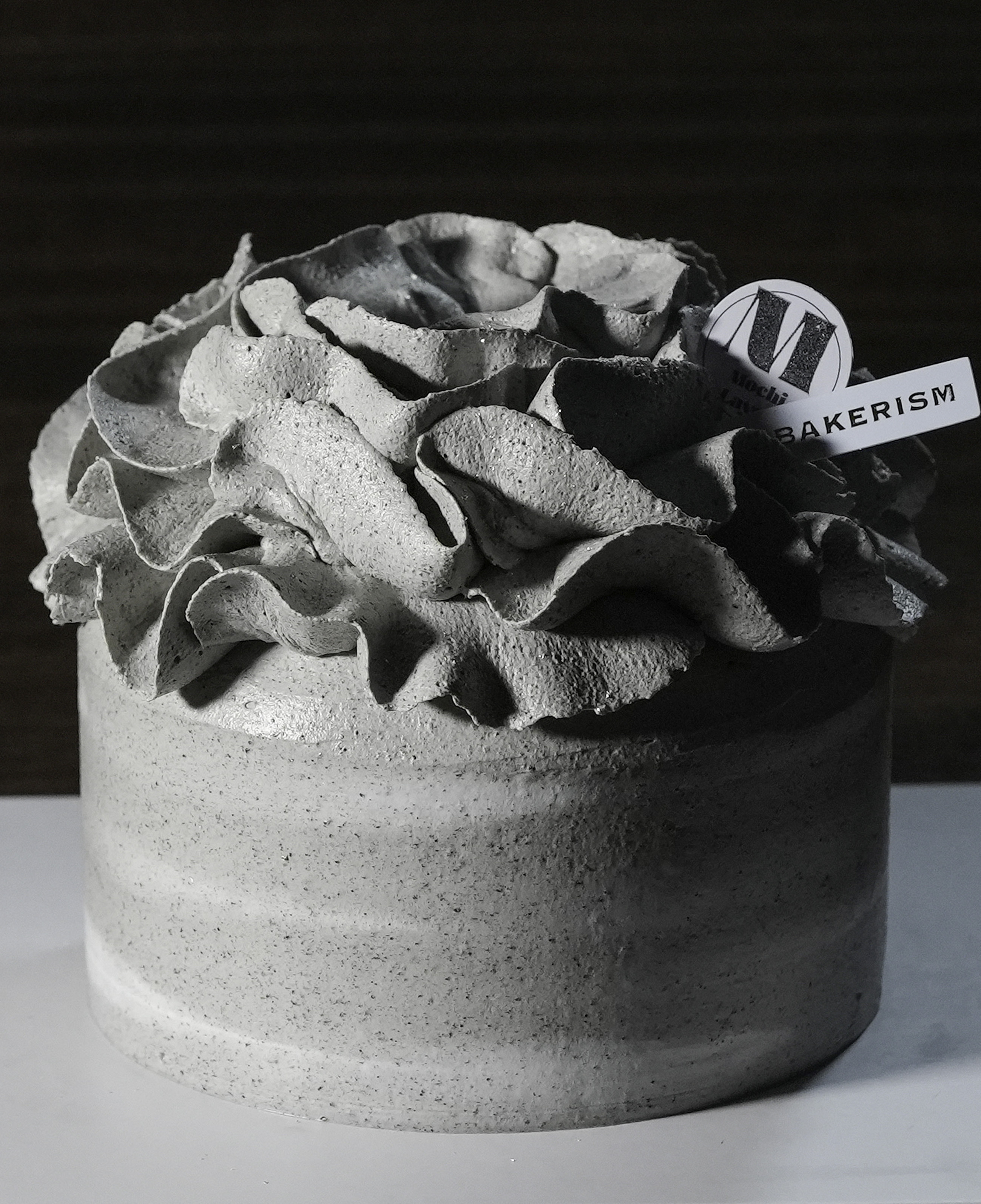 Black Sesame Mochi Shortcake