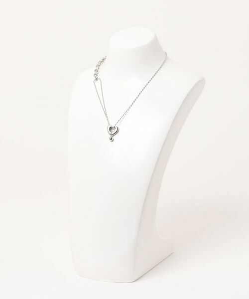 MOUSSY / MANY CHAIN HEART NECKLACE