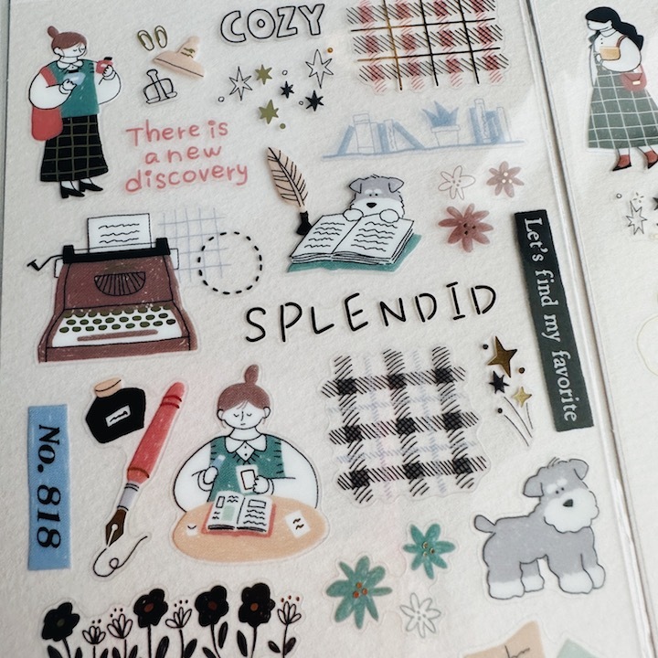 散步日和 日日是好日 燙金透明pet貼紙 ｜日本Mind Wave