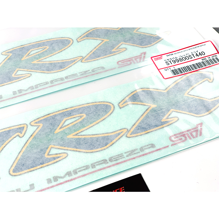 日本SUBARU原廠 WRX STI 後車箱貼紙