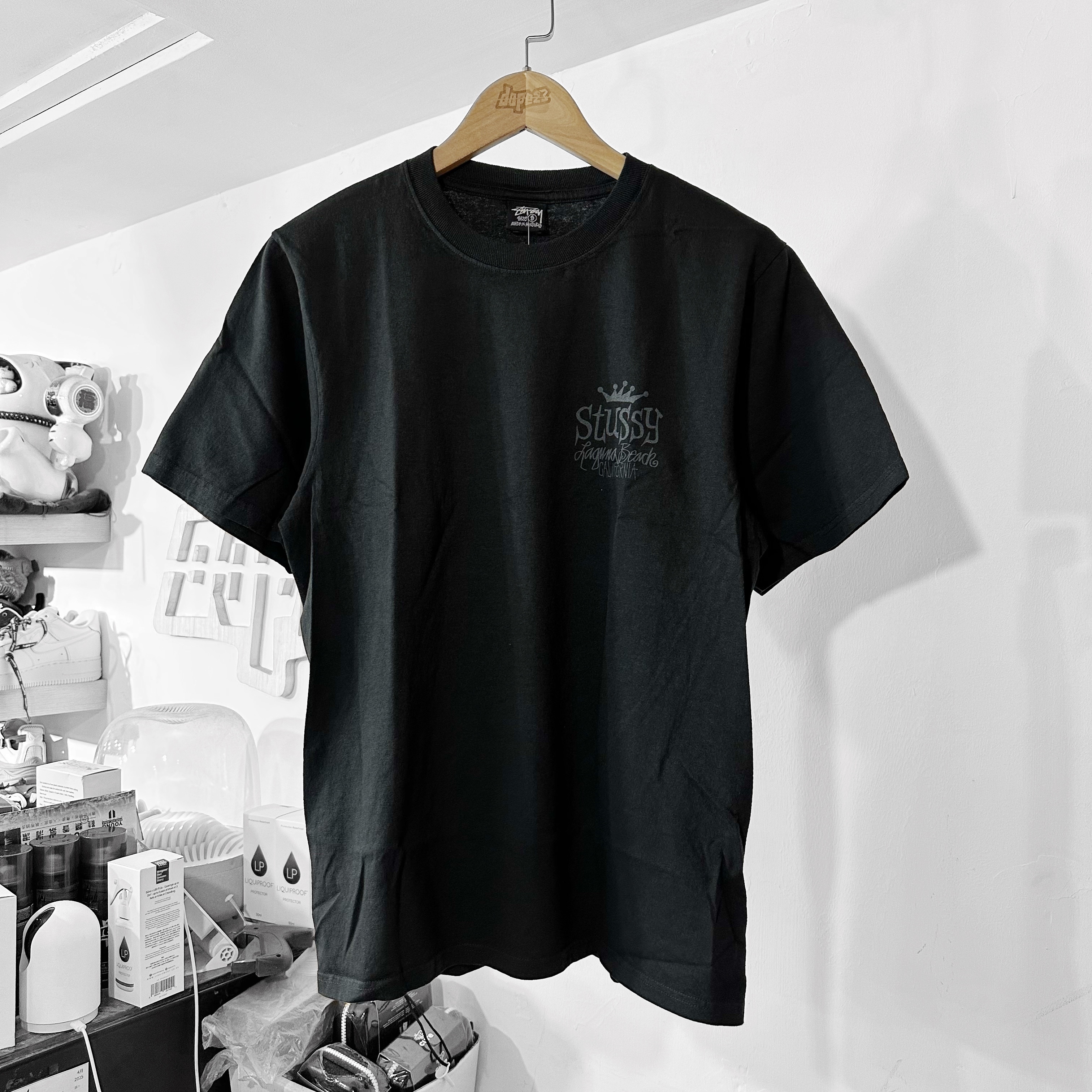 STÜSSY Beach House Pigment Dyed T-Shirt (Black)
