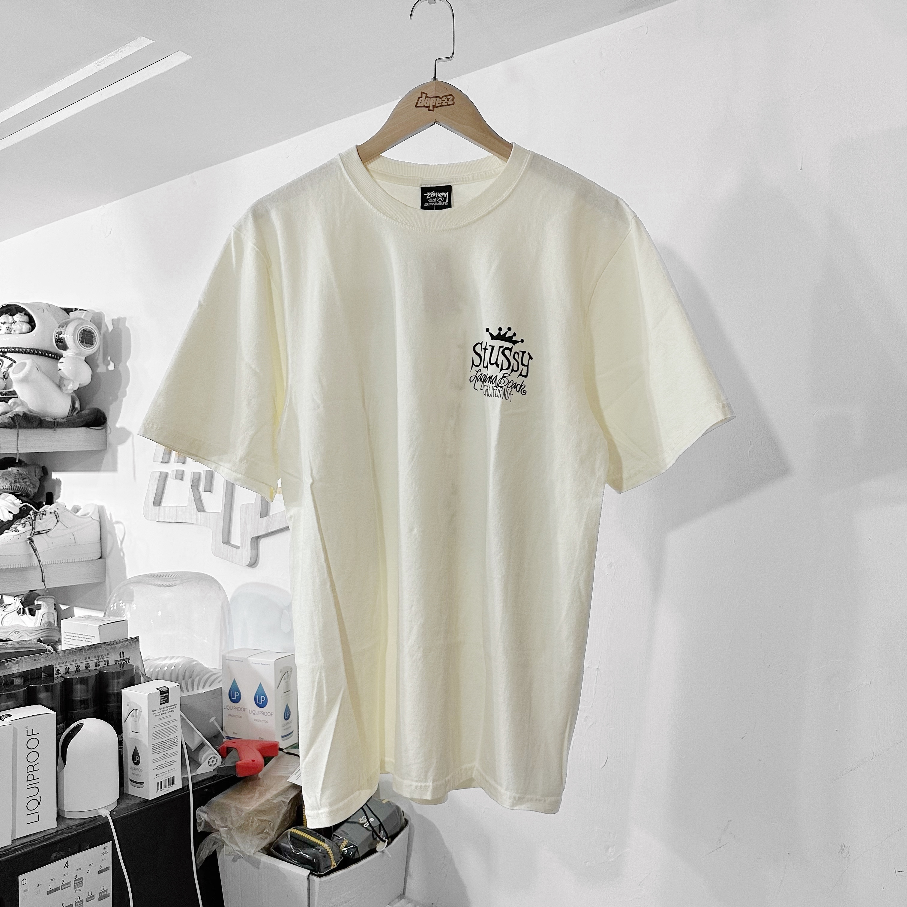 STÜSSY  Beach House Pigment Dyed T-Shirt (Natural)奶白色