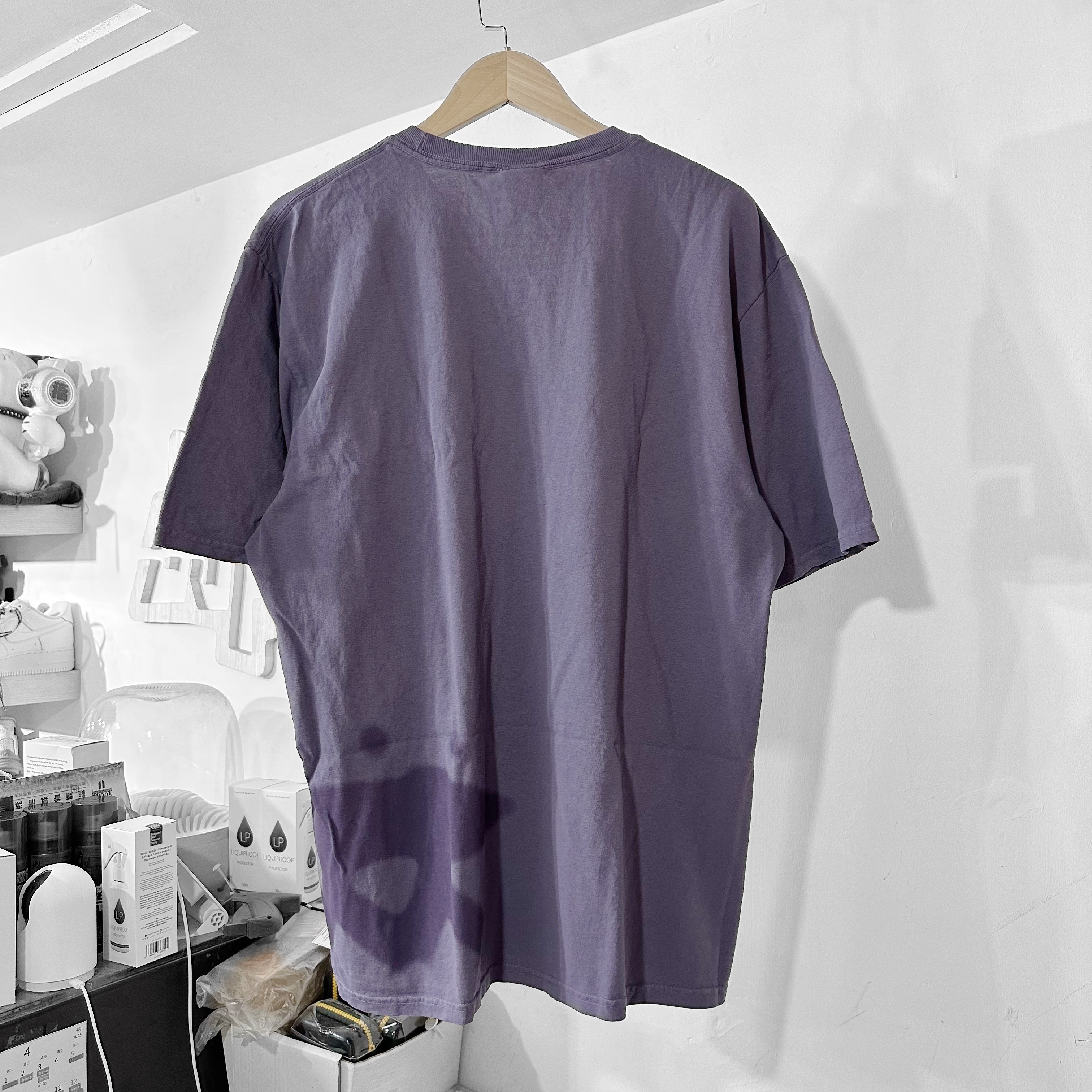 STÜSSY  Low Tide Pigment Dyed T-Shirt (Grape)