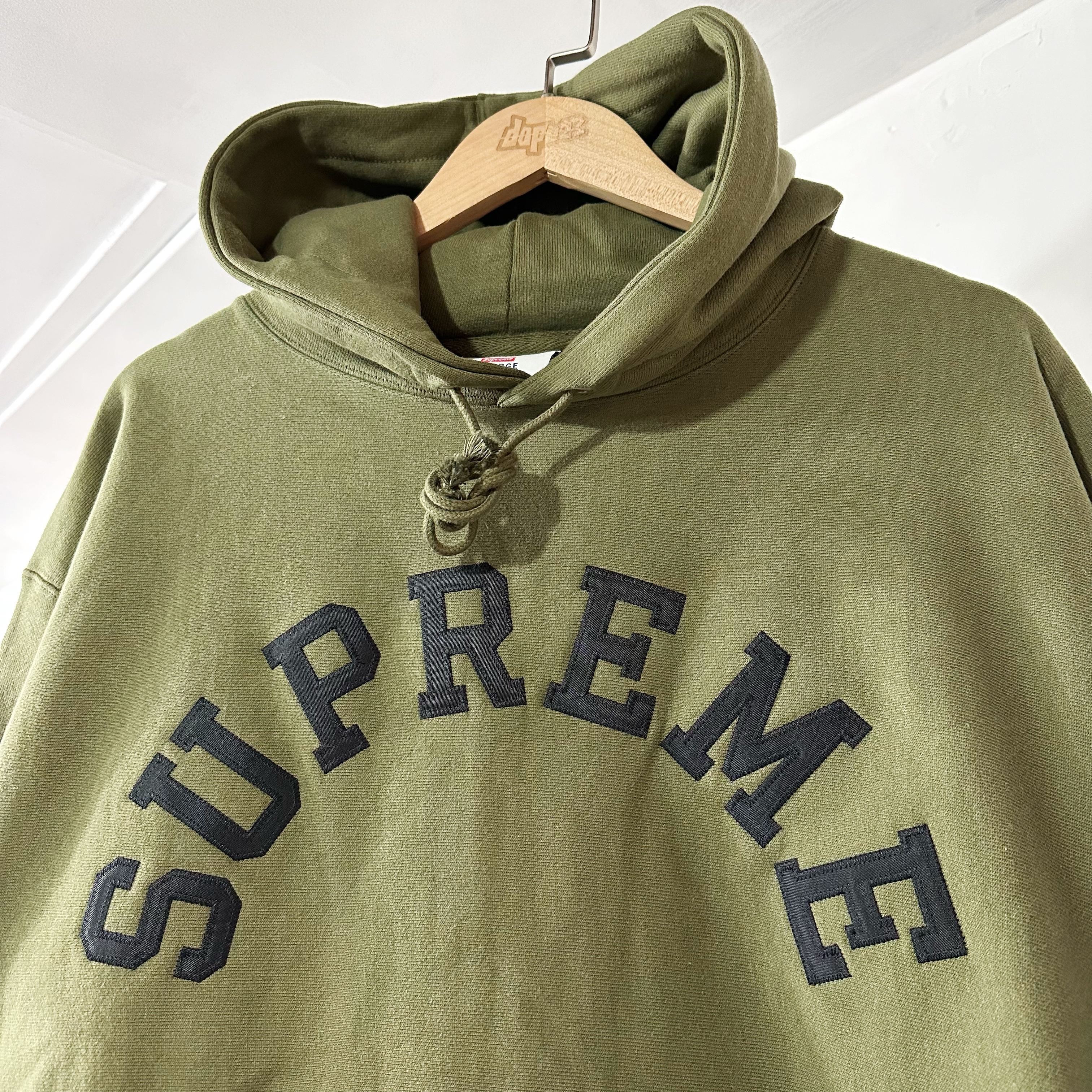 SUPREME SS25 CHAMPION® HOODED SWEATSHIRT OLIVE