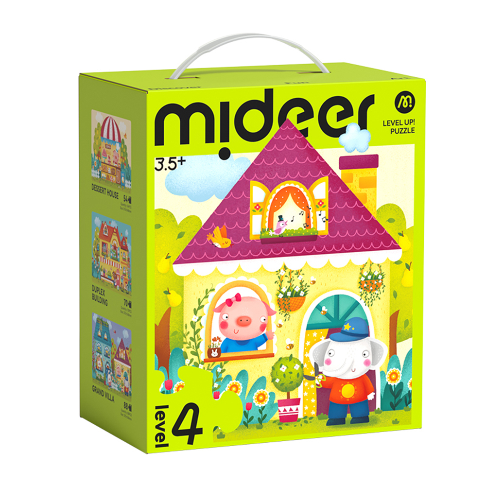 【Mideer】進階式拼圖-房屋(LEVEL4)