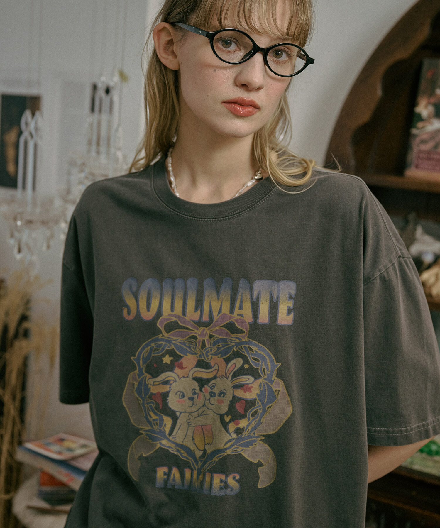 CPGN STUDIO - SOULMATE PIGMENT TSHIRT (SMOKE BLACK)
