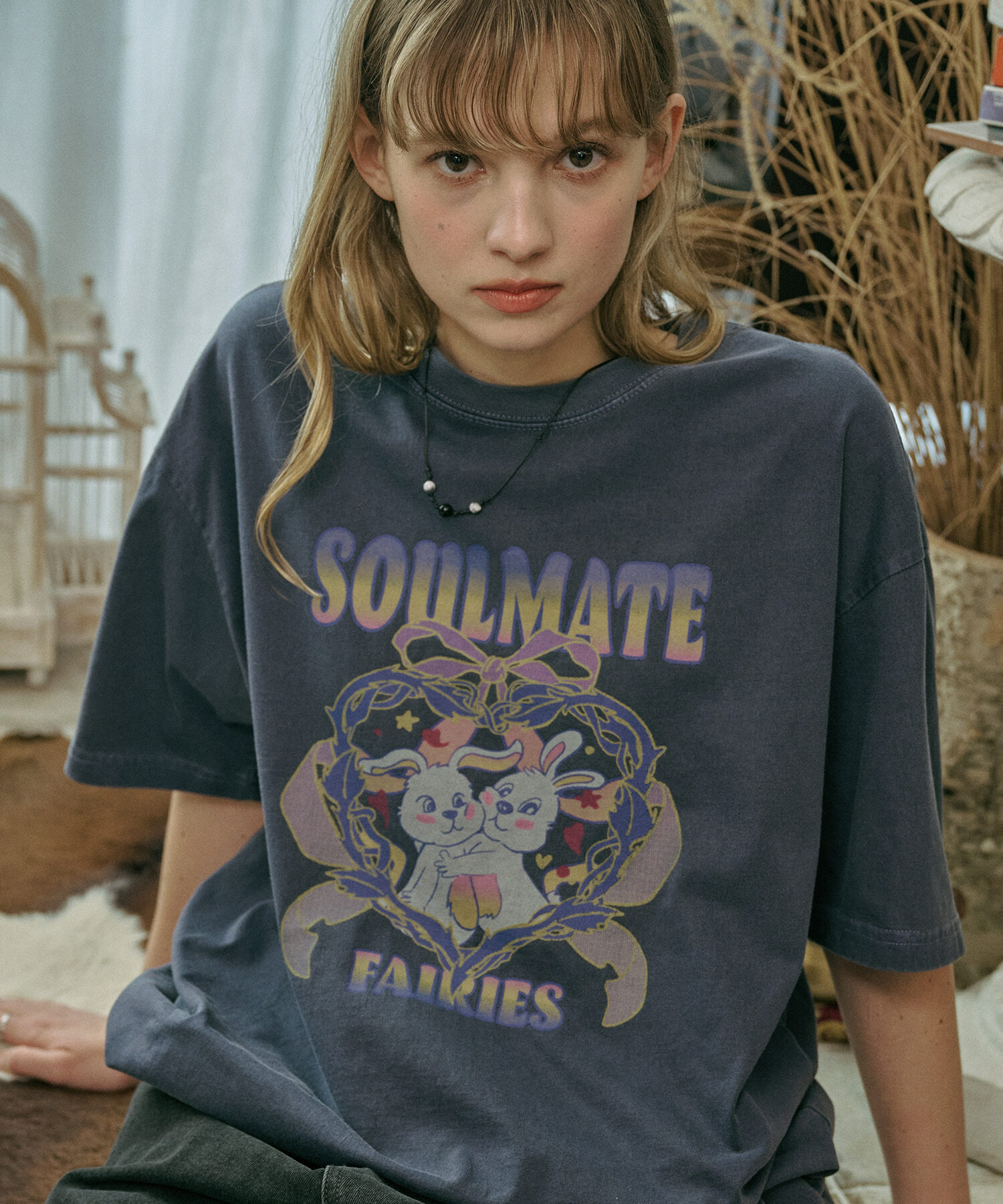 CPGN STUDIO - SOULMATE PIGMENT TSHIRT (DARK BLUE)