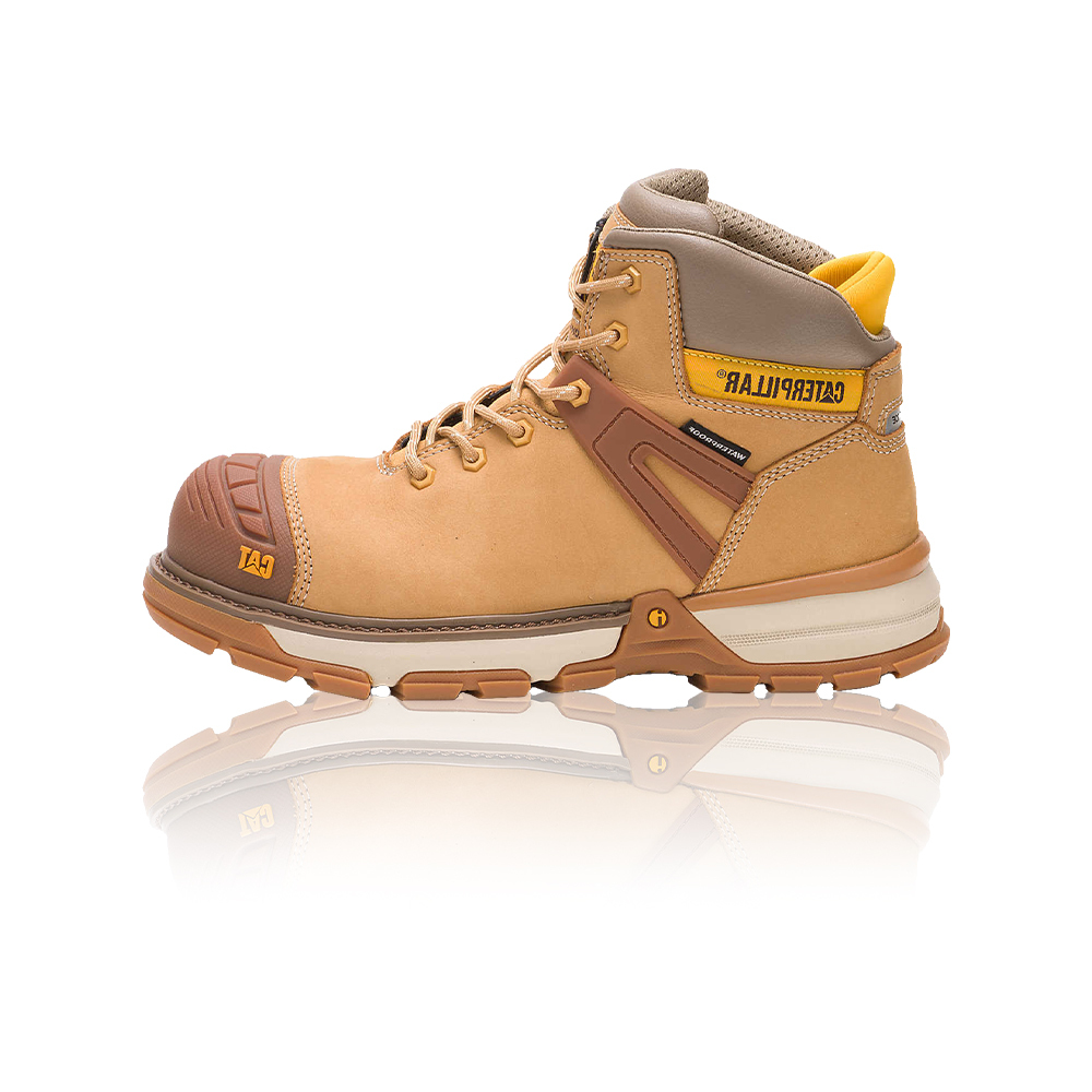 CAT CA91196 防水牛皮中筒靴